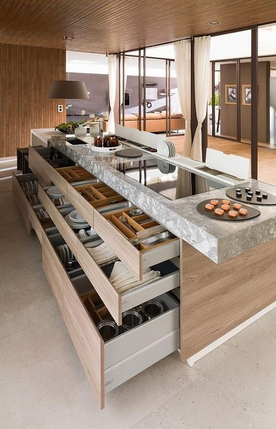 Rustic kitchen island